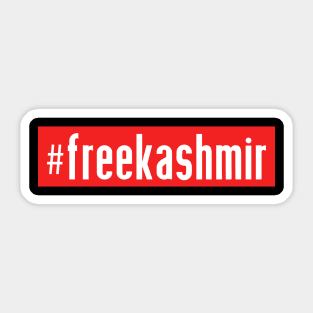 #freekashmir Show Your Support With Kashmir's For Freedom Sticker